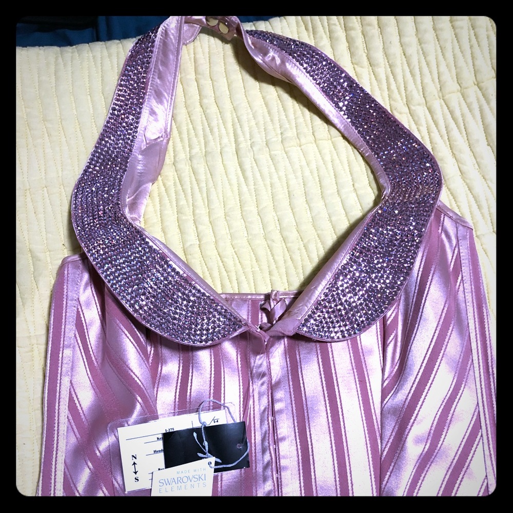 Swarovski crystal halter corset